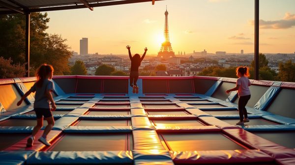 Trampoline sensations fortes à Paris : fun et adrénaline au parc Bercy 2
